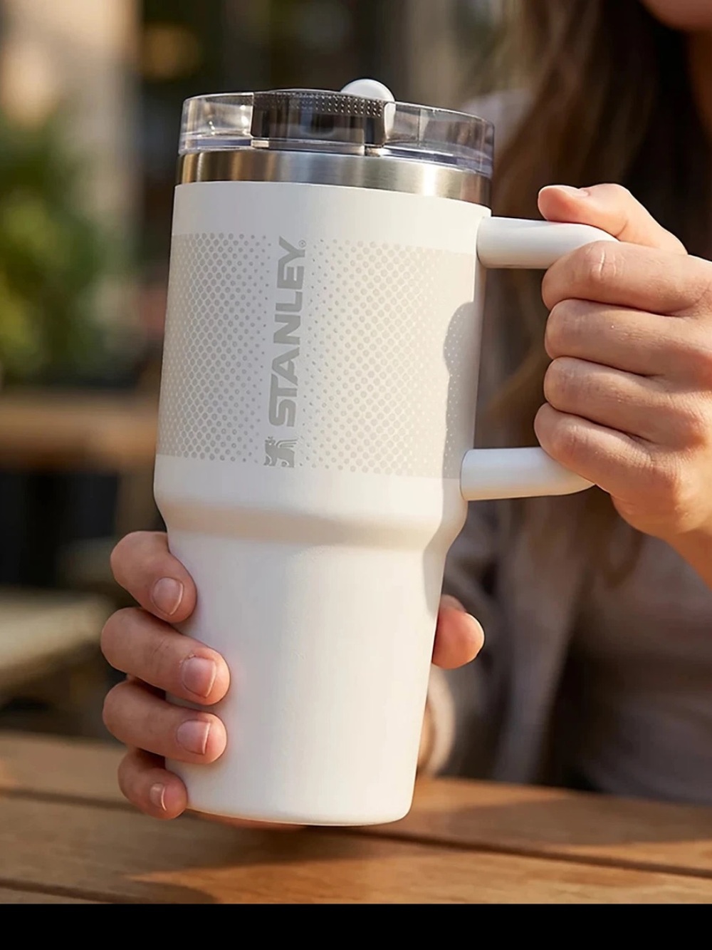 Stanley 20 oz Stainless Steel Quencher ProTour Tumbler Frost FADE WHITE NEW